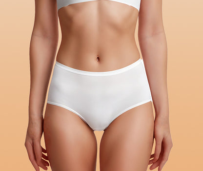 80S Modal Breathable Comfort Seamless Mid Waist Brief