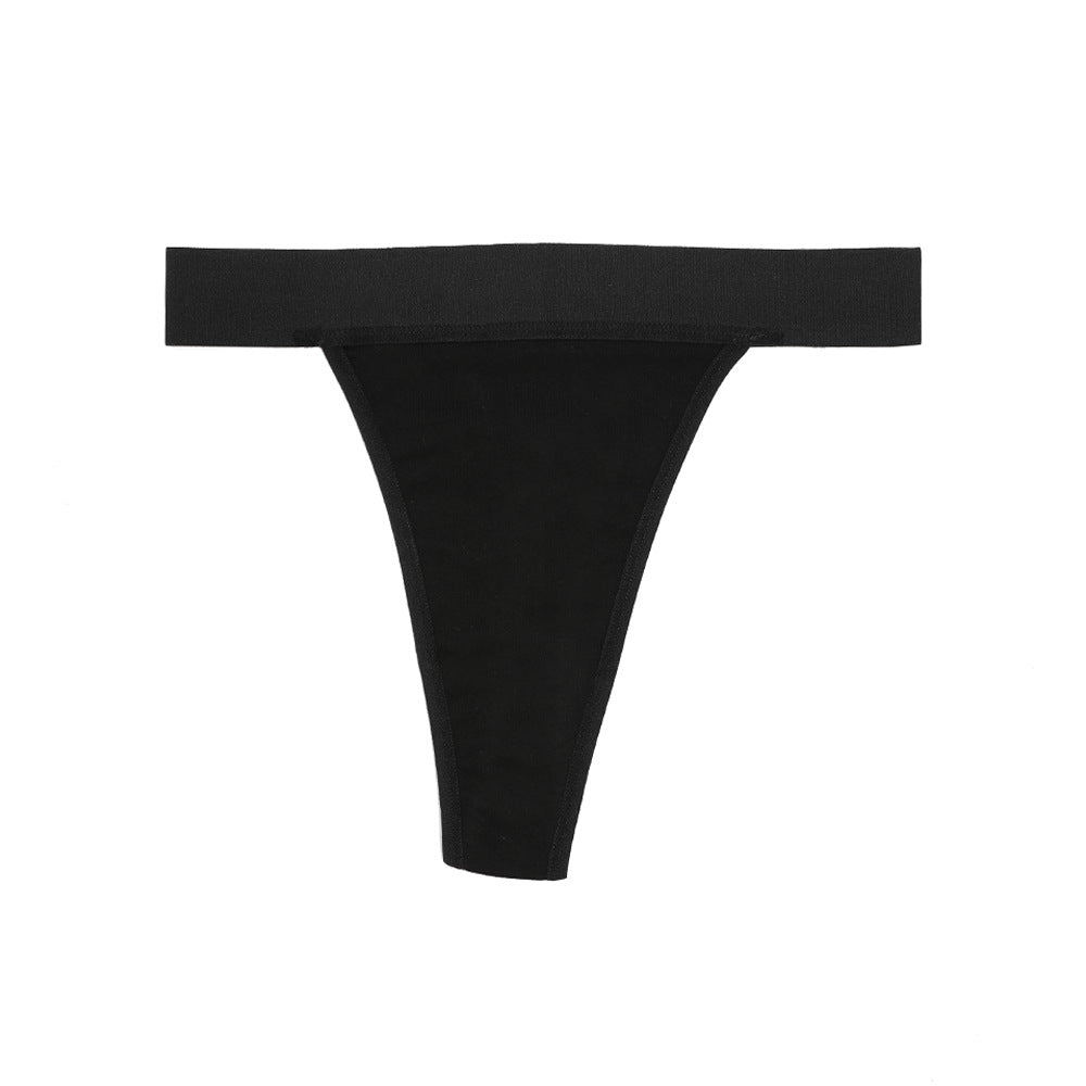 3PCS Cotton High-Waisted Side-Seamless Thong